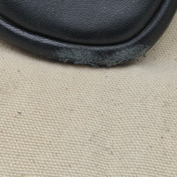 TORY BURCH DOUBLE T SPORT SLIDE SANDAL Black leather Women's size 10 - Picture 5 of 5